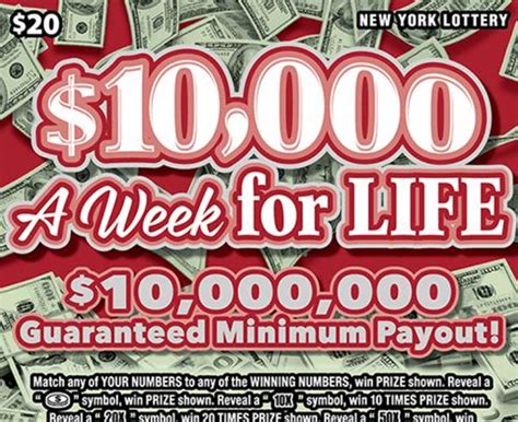 win 10 000 a week for life|N.Y. Lottery winner takes lump sum after winning $10K a week .